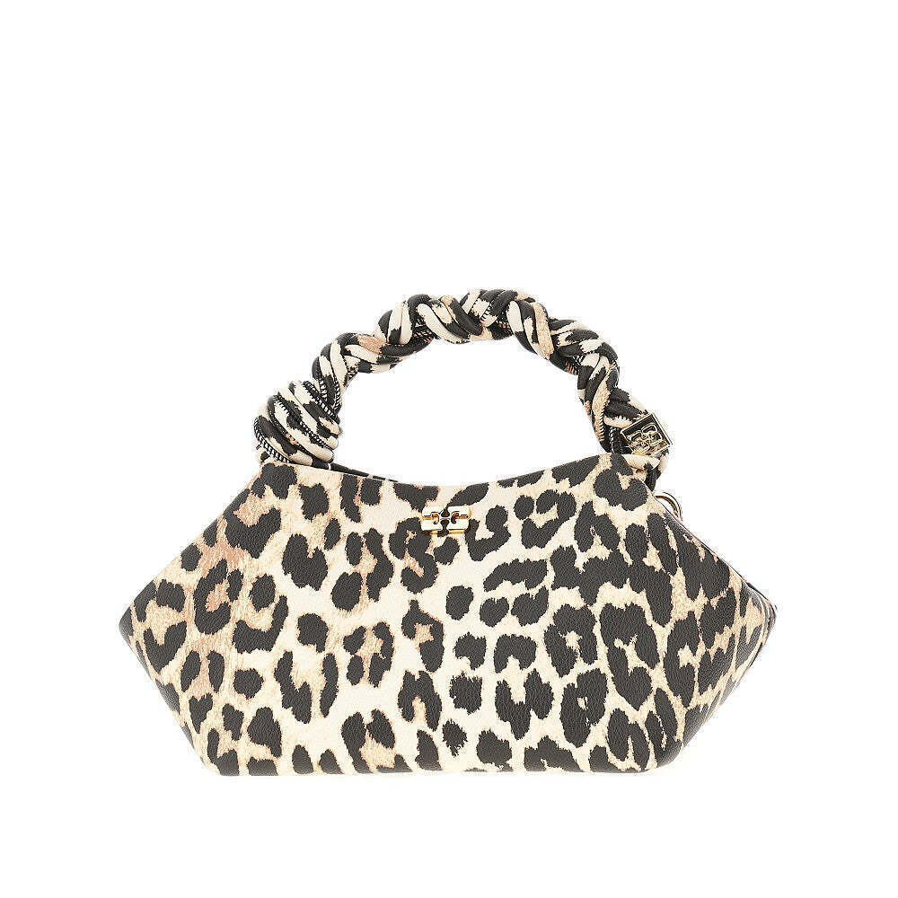 Ganni Leopard Faux Leather Small Bou Bag - Picture 2 of 4